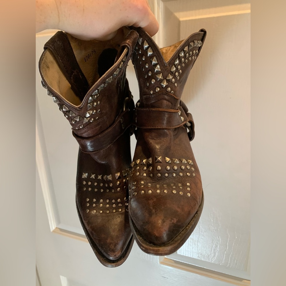 Frye Studded Ankle Boots Size 7